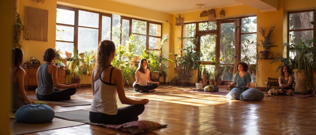 Retiro yoga principiantes Granada grupo reducido